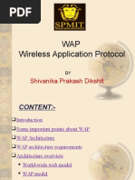 WAP Wireless Application Protocol: Shivanika Prakash Dikshit