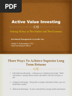 Active Value Investing Notes