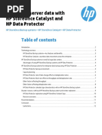 Protecting Server Data With HP StoreOnce Catalyst and HP Data Protector PDF