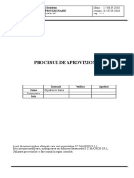 Procedura Sistem Aprovizionarea