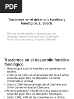 Trastornos en El Desarrollo Fonético y Fonológico - 1