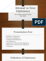 Traditional Vs New Diplomacy