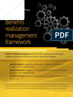 Benefits Realization Management Framework