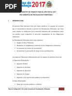 Plan de Trabajo Del Año Fiscal - 2017 - II MDT