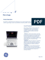 GE LOGIQ e Ultrahang Specifikacio PDF