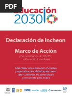 Educación 2030 Declaración de INCHEON