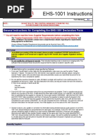 EHS 1001 Compliance Forms