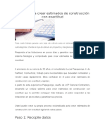 5 Pasos para Crear Estimados de Construcción Con Exactitud