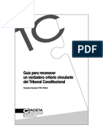 Yolanda Soledad Tito Puca - Guia para Conocer Un Verdadero Criterio Vinculante Del Tribunal Constitucional