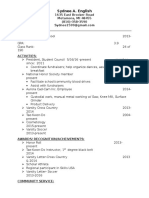 English-Resume Docx Sydnee Save