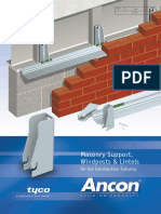 Masonry Support Windposts Lintels (Ancon)