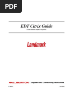 EDT Citrix Guide: © 2006 Landmark Graphics Corporation