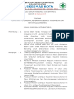 8.1.1.2 SK Tentang Permintaan Pemeriksaan, Penerimaan Spesimen, Pengambilan Dan Penyimpanan Spesimen