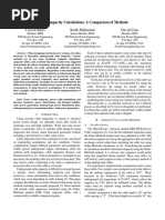 Cable Ampacity Calculations - A Comparison of Methods PDF