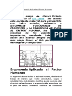 Ergonomía Aplicada Al Factor Humano