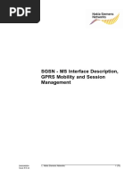 SGSN - MS Interface Description, GPRS Mobility and Session Management