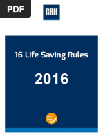 16 Life Saving Rules 2015 2016