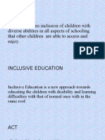 Inclusive Education