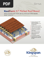 Kooltherm K7 Pitched Roof Board