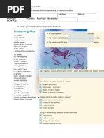 Prueba de Lenguaje Poesia