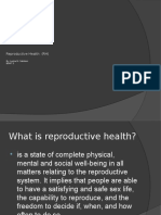 Reproductive Health (RH) : By: Layka M. Sabdani BSMT 2