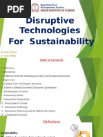 Disruptive Technologies For Sustainability