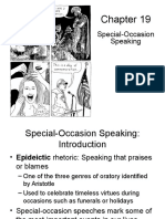 Chapter 19 Special-Occasion Speaking