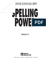 6th Grade Spelling Power Workbook PDF