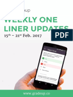 Weekly Oneliner 15th To 21th Feb Gradeup - PDF 63