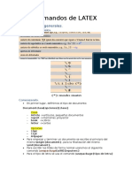 Comandos de LATEX