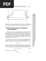 2.5 Iterative Improvement of A Solution To Linear Equations