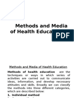 Methods and Media of Health Education