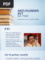 Anti Plunder PPT 1st Year UC