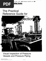 THE PRACTICAL REFERENCE GUIDE For WELDING INSPECTION MANAGEMENTTed Visual Inspection of Pressure Vessels and Pressure Piping PDF