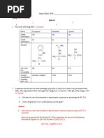 CHEM 151 (Quiz 1 (Make-Up) Key)