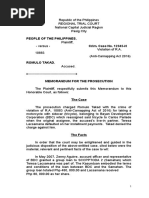 Midterms Trial Memorandum Prosecution People V Takad