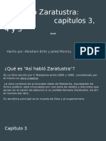 Así Habló Zaratustra - Capítulos 3, 4 y 5