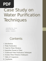 Case Study On Water Purificatio