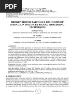 Broken Rotor Bar Fault Diagnosis of Induction Motor by Signal Processing Techniques