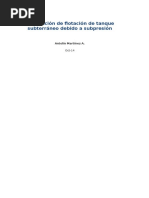 Verificación de Flotación de Tanque Por Subpresión - Oct 2014