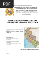 Las Nuevas Centralidades Urbanas de Las Ciudades de Chincha, Pisco y Ica