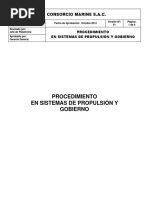 Procedimiento Sistema de Propulsion y Gobierno