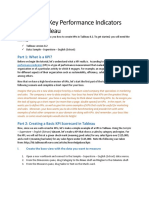 Developing Key Performance Indicators in Tableau