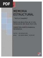 Memoria Estructural Rotulo Banpro