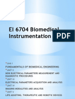 EI 6704 Biomedical Instrumentation Unit I