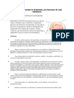 Ministerios Que Existen en Guatemala y Los Funciones de Cada Ministerios