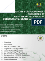 Regulations For Food - Part I by J Omojokun