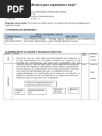 Planificamos para Organizarnos Mejor 16 Marzo