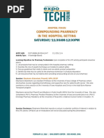 Compounding in Hospital Setting