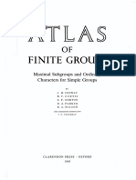 An Atlas of Finite Groups - J. Conway, Et Al., (Clarendon, 1985) WW PDF